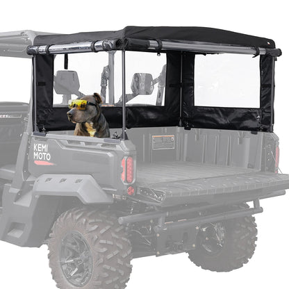600D Rear Cargo Bed Enclosure with Clear Windows for Can-Am Defender (2016–2026)