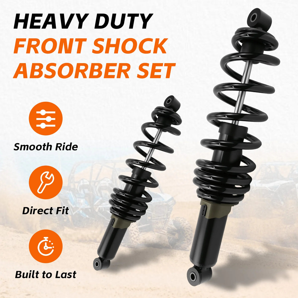 Front Shock Absorber Kit for Polaris Ranger 570, Ranger XP 900 & Ranger XP 1000