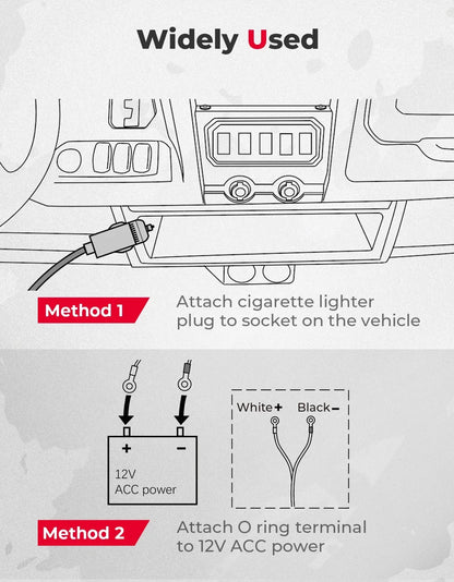 KEMIMOTO 12V Heated Seat Cushion, 3 Heat Levels for UTV & SXS