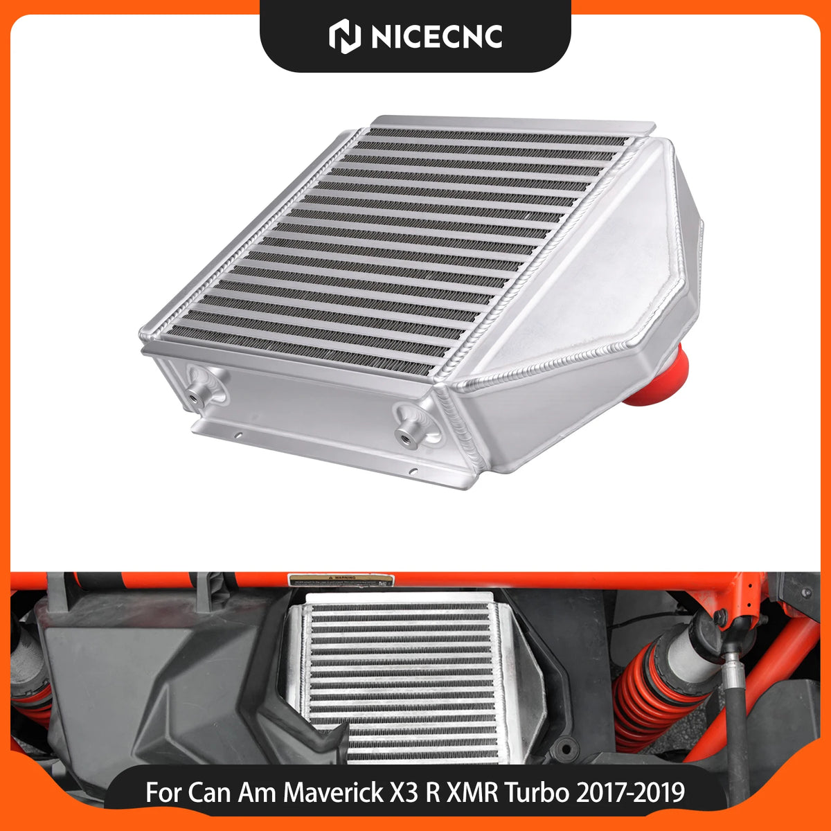 NICECNC Intercooler for Enhanced Cooling for Can-Am Maverick X3 (2017–2019)