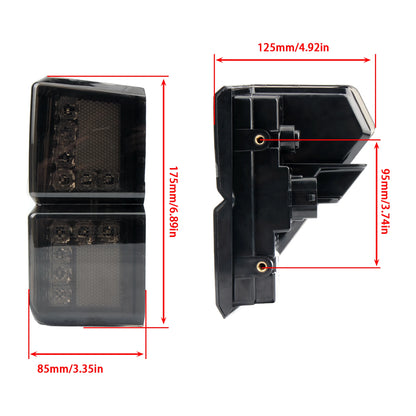 LED Tail Lights with Brake and Turn Signal for Polaris Ranger XP 1000 (2017–2025)