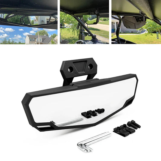 Aluminum Convex Center Mirror with LED Light for Polaris RZR Pro XP, RZR Pro R & RZR Turbo R