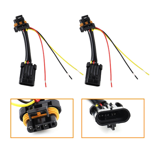 Tail Light Whip Light Wiring Harness Power Plug for Polaris RZR 900, RZR XP 1000 & More