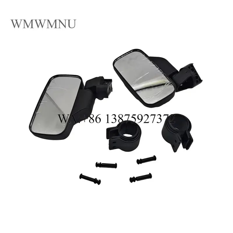 Rear View Side Mirrors Set, Roll Bar Mount for UTV & SXS