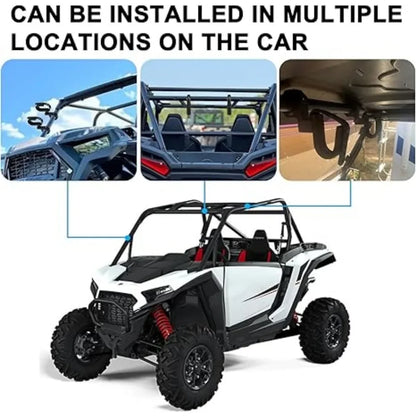 Roll Bar Gun Rack Holders with Rubber Gaskets (2-Pack) for UTV & SXS