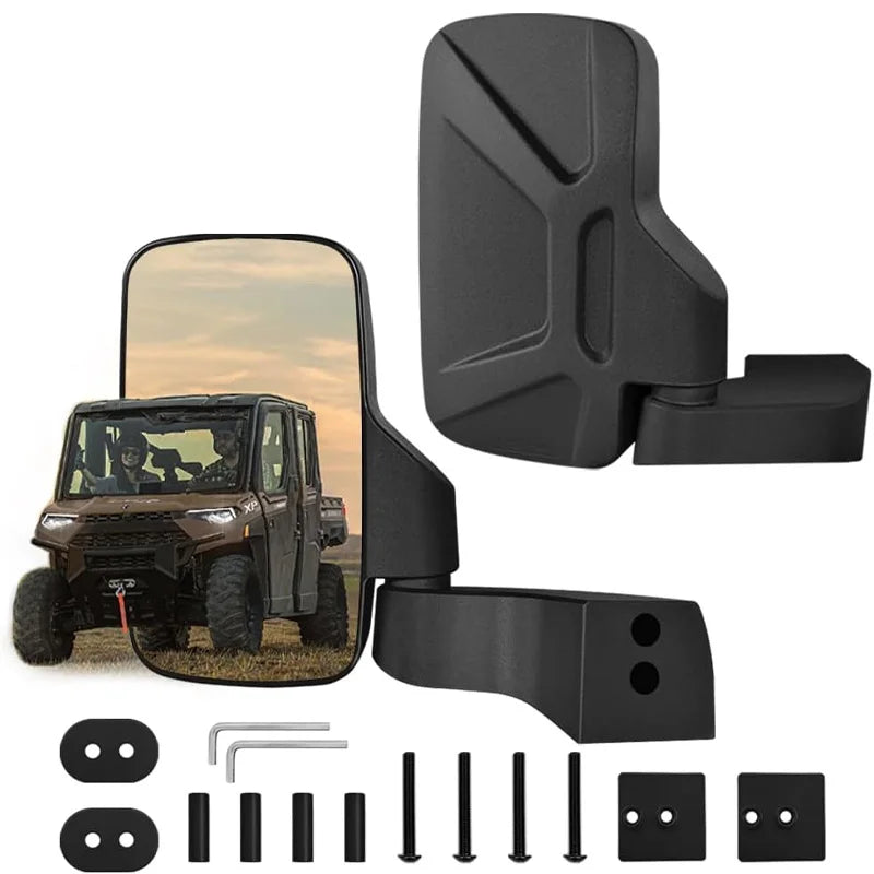 Side View Mirrors Replacement Set for Polaris Ranger 1000, Ranger 570 & Ranger XD 1500