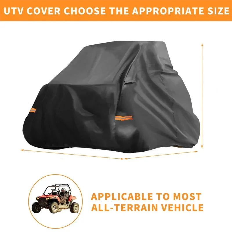 Waterproof 210D Side-by-Side Storage Cover for Polaris RZR Turbo R (2022–2026)
