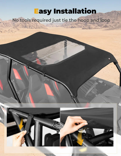 Soft Waterproof Oxford Roof Top, 4-Seat for Polaris RZR XP 1000 (2024–2026)