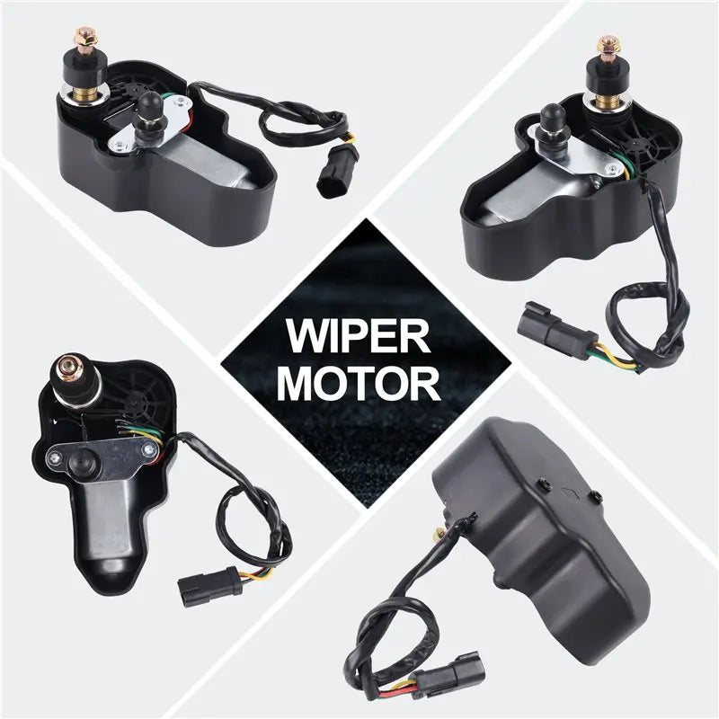 12V Windshield Wiper Motor for UTV Cabs for Polaris RZR Pro R, RZR Turbo R & More