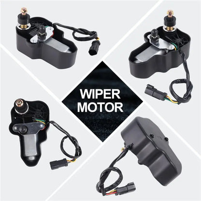 12V Windshield Wiper Motor for UTV Cabs for Polaris RZR Pro R, RZR Turbo R & More