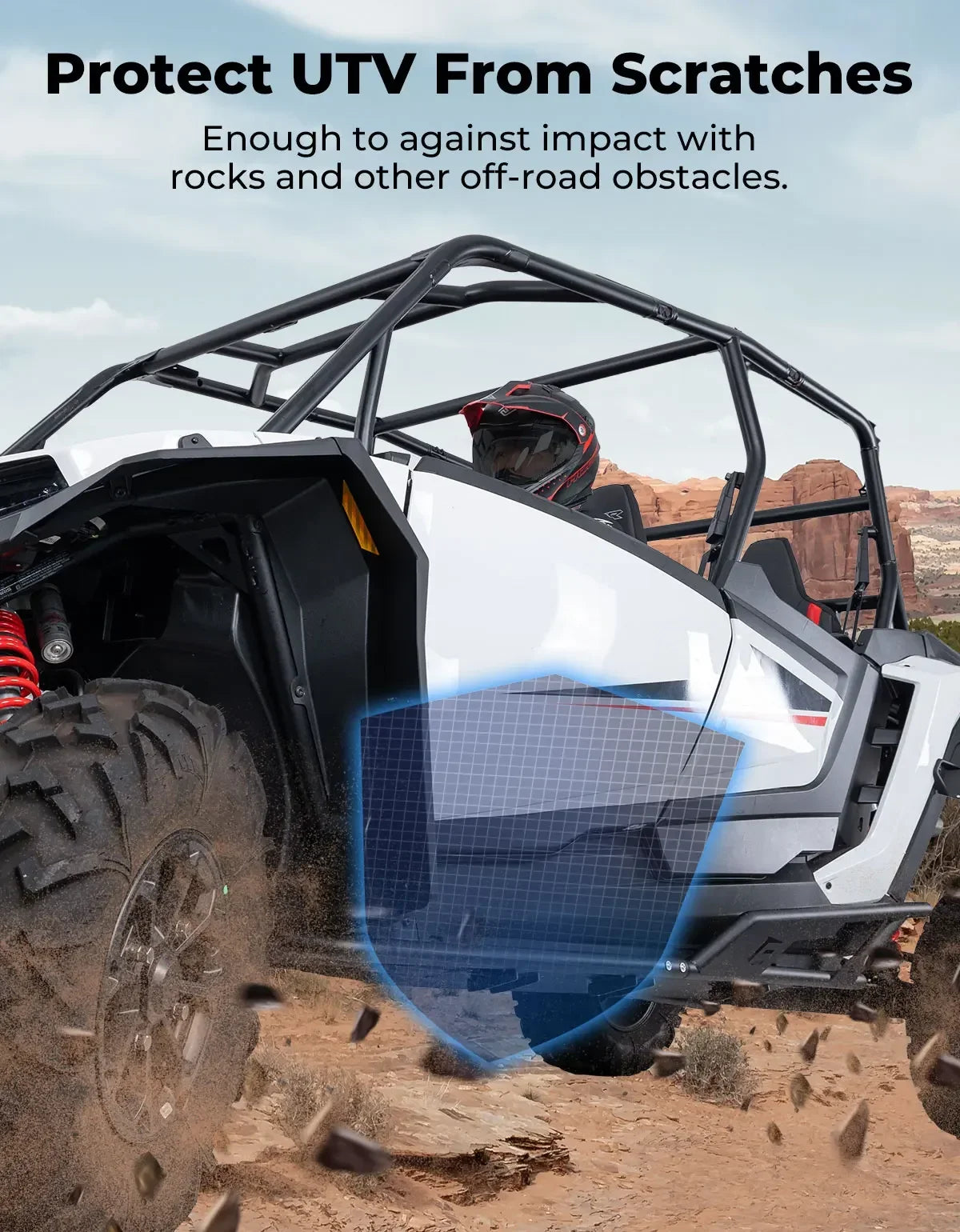 KEMIMOTO 1.5-Inch Steel Nerf Bars Rock Sliders for Polaris RZR XP 1000 (2024–2026)