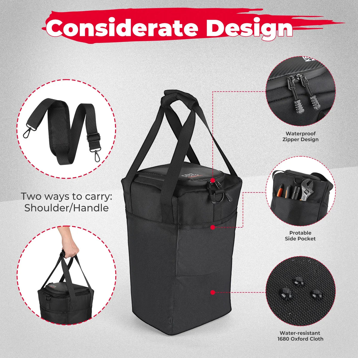 12L Under-Seat Soft Cooler Storage Bag for UTV & SXS