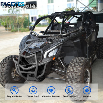 Metal Front Bumper, 52mm Tube, Black for Can-Am Maverick X3 (2017–2026)