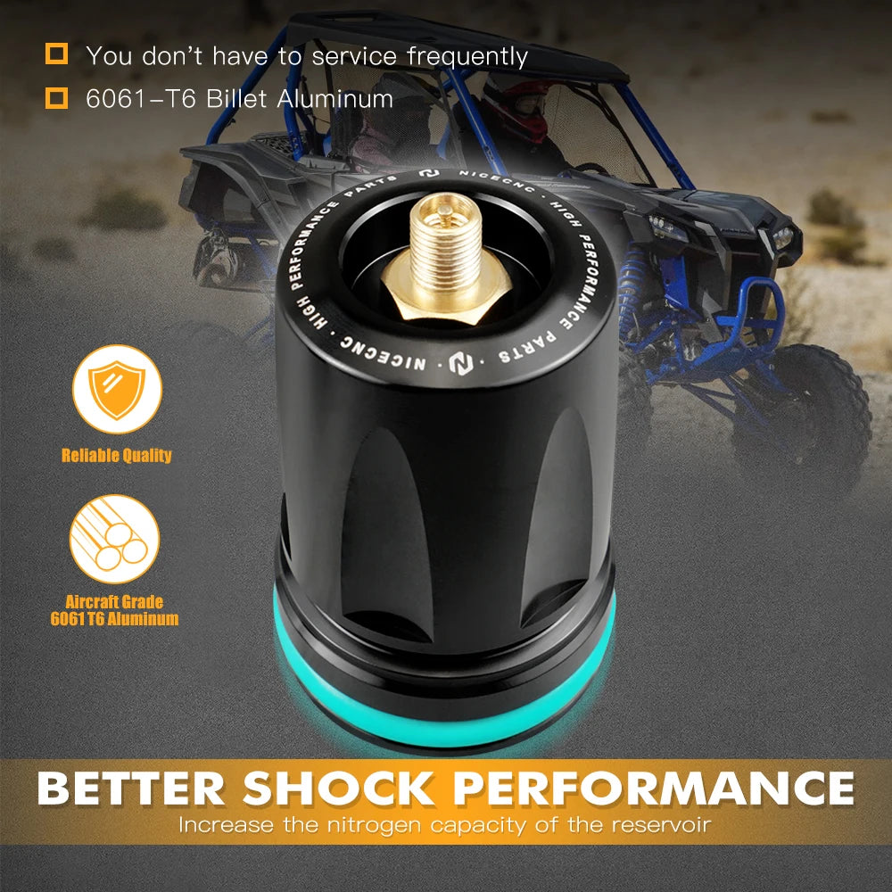 44mm Shock Nitrogen Reservoir End Cap Covers for UTV & SXS