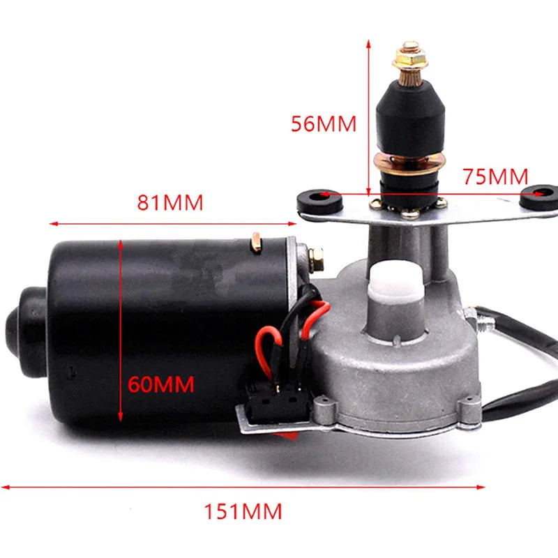 Electric Windshield Wiper Motor Kit, 12V for UTV & SXS