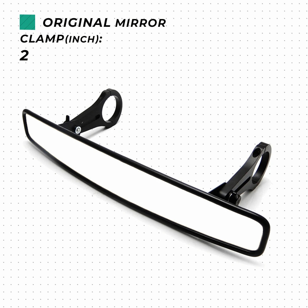 Adjustable Center Mirror with Aluminum Clamps for UTV & SXS