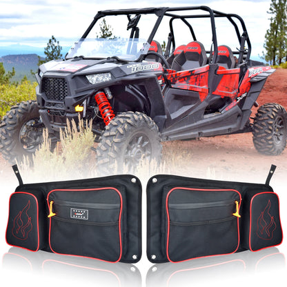 Rear Door Storage Bags with Knee Pads, 4-Door for Polaris RZR 900 & RZR XP 1000