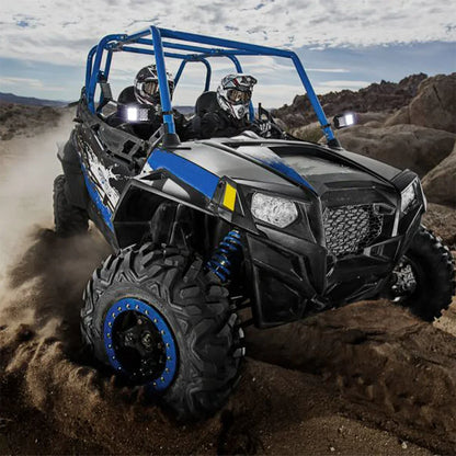 Side Mirrors with LED Spot Lights for 1.75–2 Inch Cage for UTV & SXS