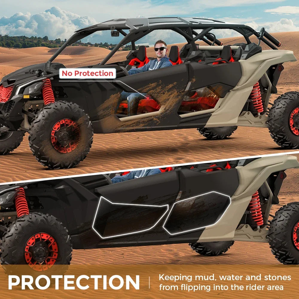 Aluminum Lower Half Door Inserts, 4-Door for Can-Am Maverick X3 (2017–2025)