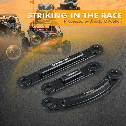 NICECNC Radius Rod Dog Bone Bracket Kit for Can-Am Maverick X3 (2017–2024)