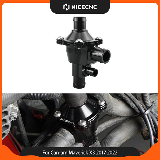 NICECNC Upgraded Aluminum Thermostat Housing for Can-Am Maverick X3, Maverick Sport & Defender