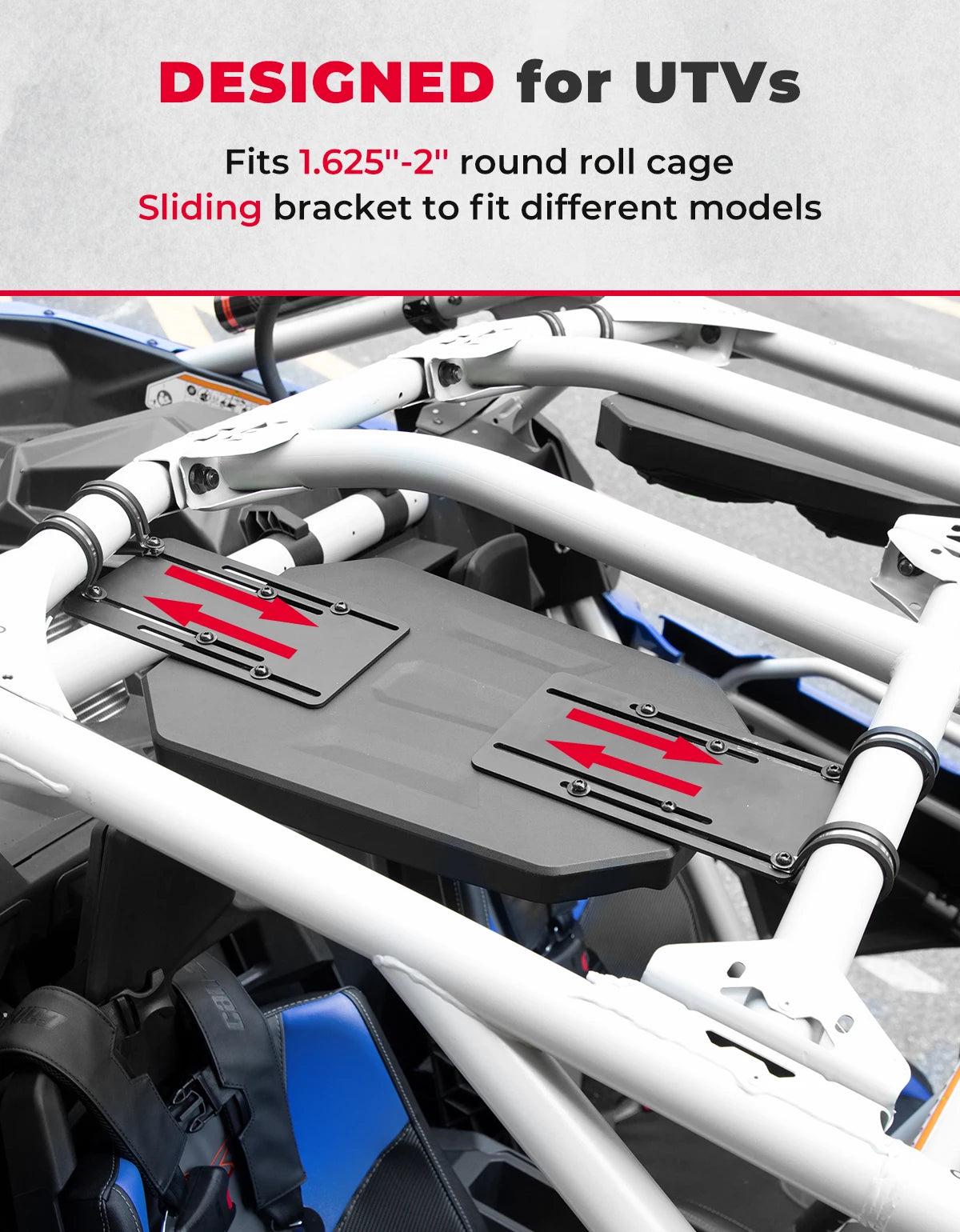 Bluetooth Overhead Sound System with Four 6.5-Inch Speakers for UTV & SXS