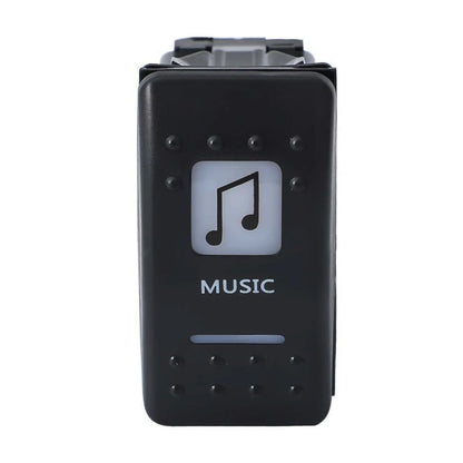 Pre-Wired Music Rocker Switch for Can-Am Maverick X3, Commander & Defender