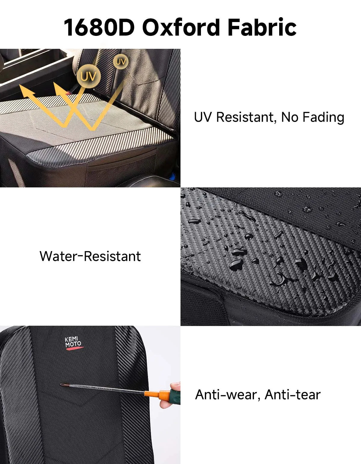 Kids Booster Seat Riser Cushion with Back Support for UTV & SXS