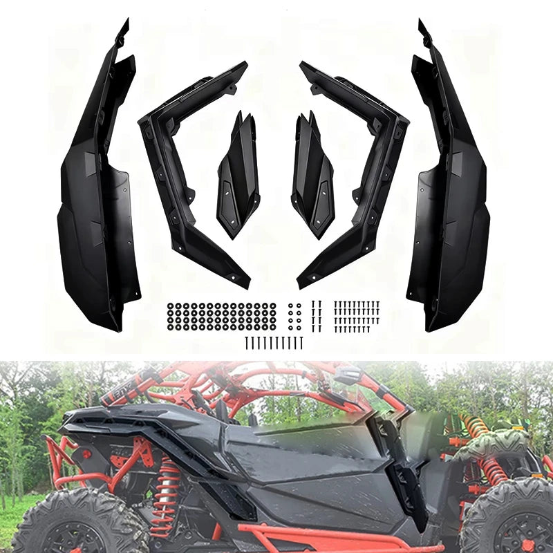 Super Extended Front and Rear Fender Flares for Can-Am Maverick X3 (2017–2024)