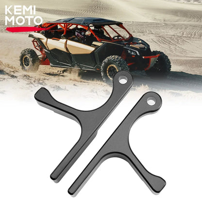 CNC Aluminum Door Handle Latches, Black for Can-Am Maverick X3 (2017–2023)