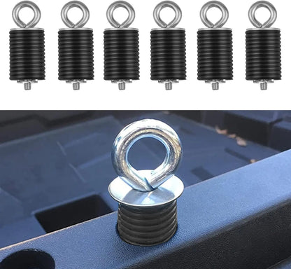 Black Bed Tie-Down Anchors for Polaris General, Ranger 570 & More
