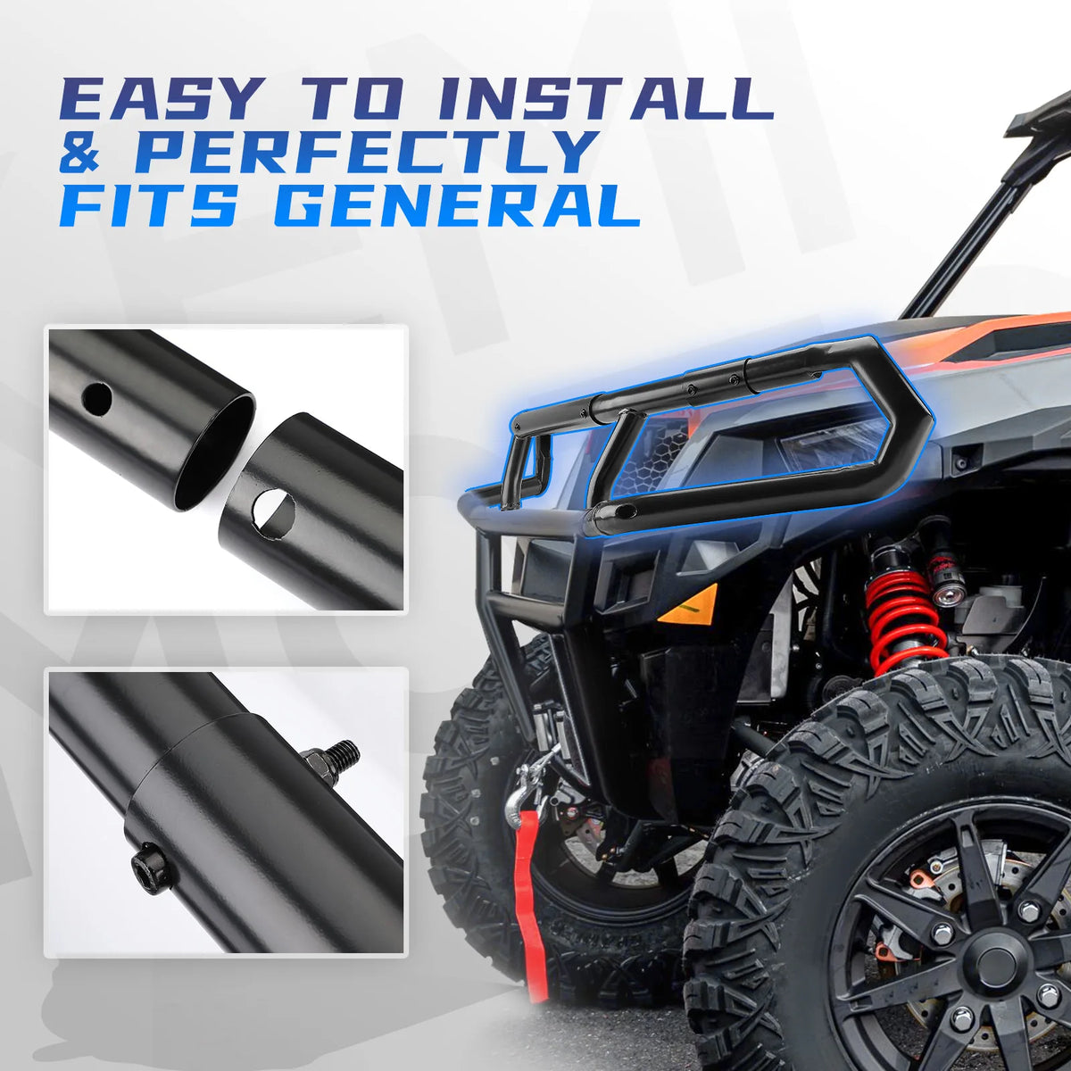 Front Upper Brush Guard Bumper for Polaris General (2016–2026)
