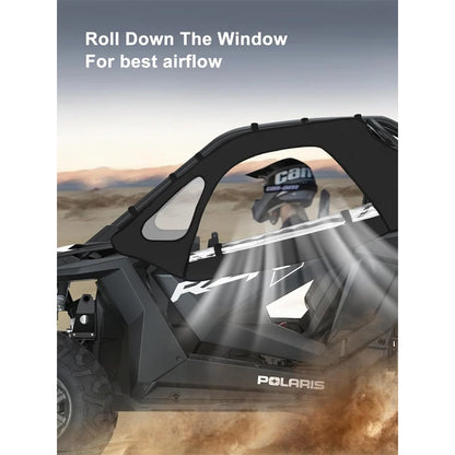 Soft Cab Enclosure Upper Doors with Windows for Polaris RZR Pro R & RZR Pro XP
