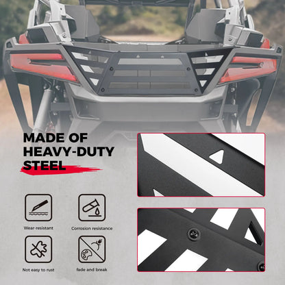 KEMIMOTO Steel Rear Cargo Tailgate Extender Kit for Polaris RZR Pro R (2022–2024)