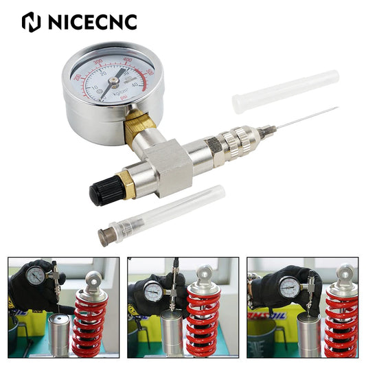Shock Nitrogen Needle Fill Tool Kit, 350/600 PSI for UTV & SXS