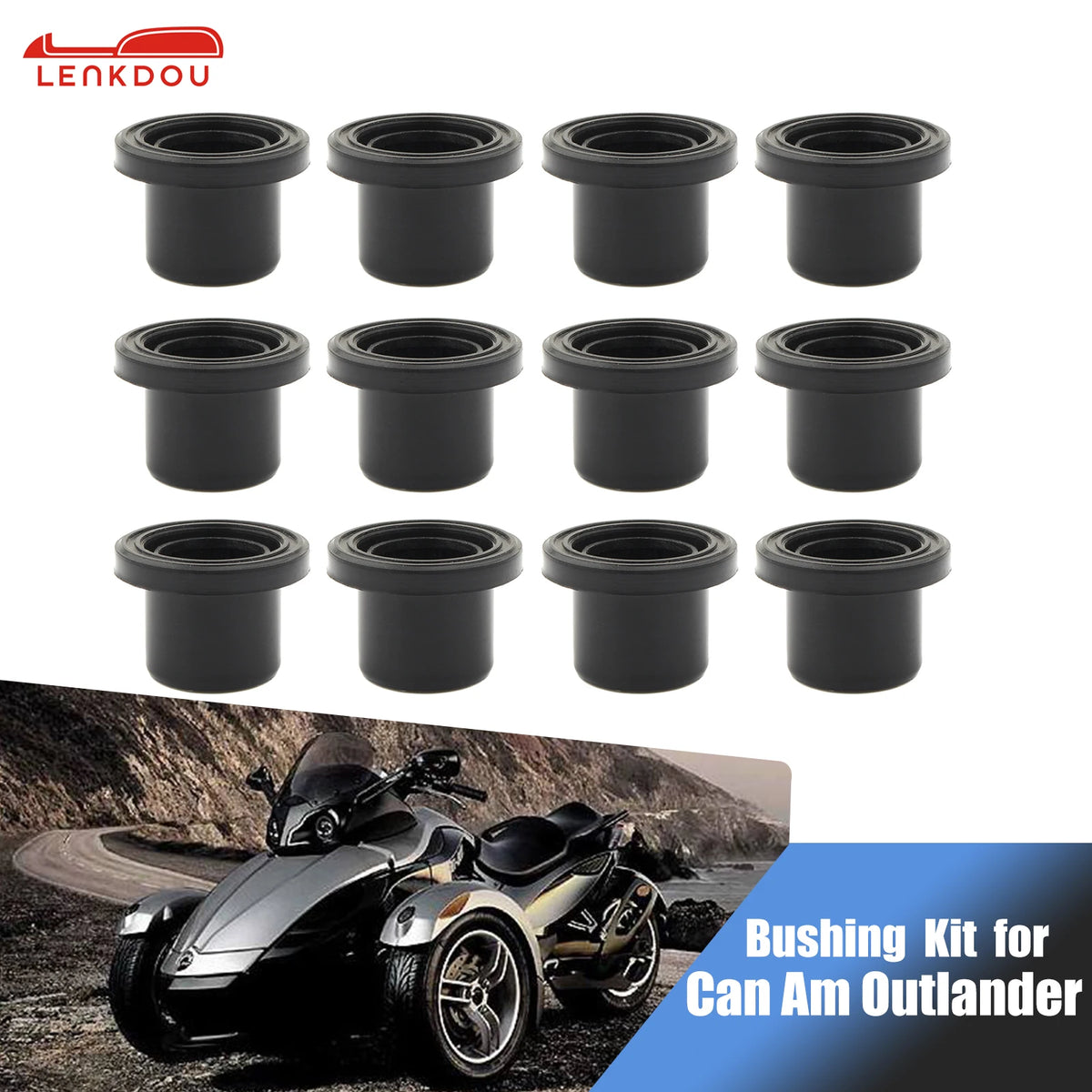 Front Upper and Lower A-Arm Bushing Kit for Can-Am Commander (2011–2020)