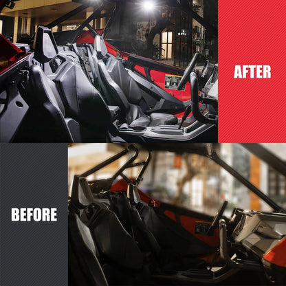 KEMIMOTO LED Dome Light with USB Charging Port for UTV & SXS