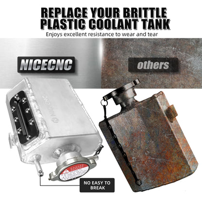 NICECNC Aluminum Coolant Reservoir Tank for Can-Am Maverick X3, Maverick Sport & More