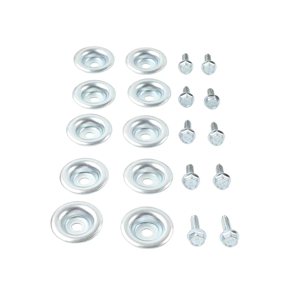 Stainless Steel Skid Plate Washer Bolts (10-Pack) for Polaris RZR 570, RZR 900 & More