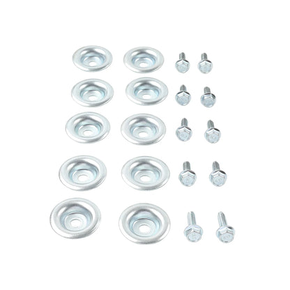 Stainless Steel Skid Plate Washer Bolts (10-Pack) for Polaris RZR 570, RZR 900 & More