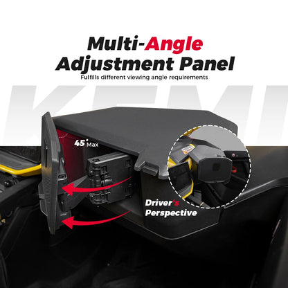 Magnetic Rotatable Tablet Mount with Storage Box for Can-Am Maverick R (2024–2025)