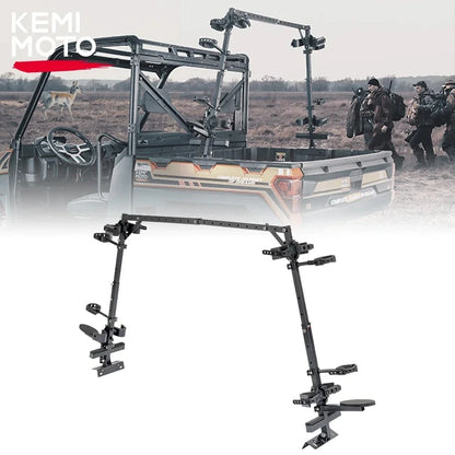 KEMIMOTO Bed-Mount Double Sporting Clays Gun Holder for UTV & SXS