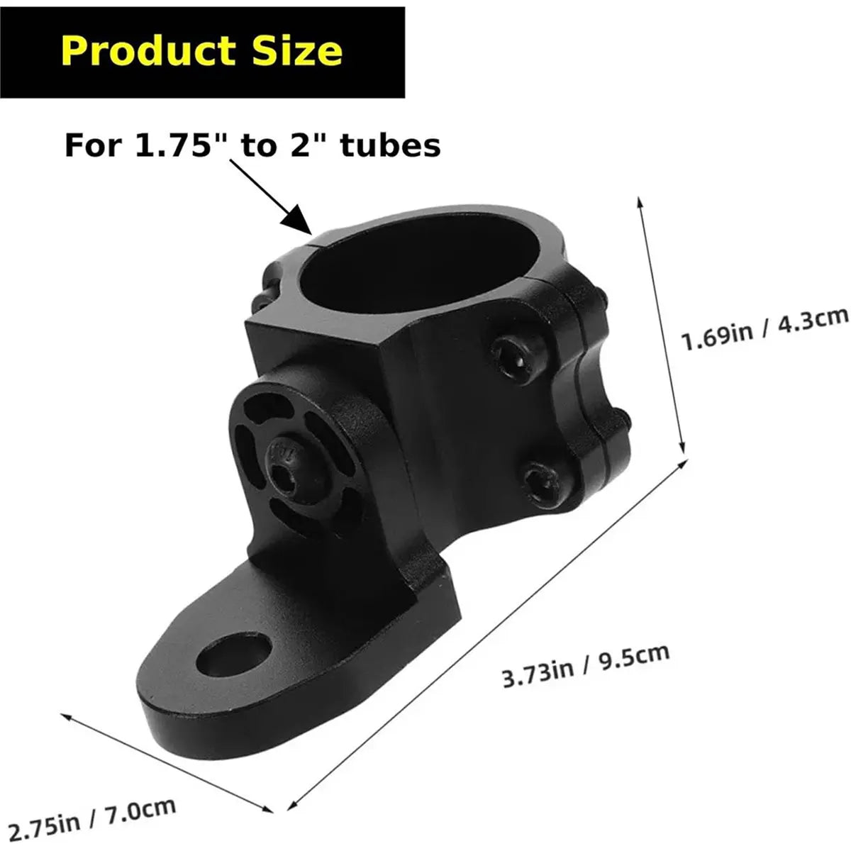360-Degree Whip Light Roll Bar Mounts (2-Pack) for UTV & SXS