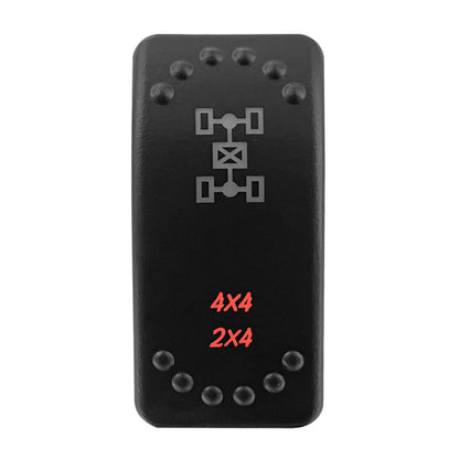 4x4/2x4 Rocker Switch, Red & Green LED for UTV & SXS
