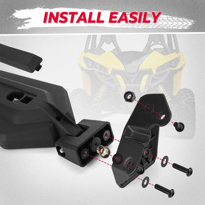 Adjustable Folding Side Mirrors for Can-Am Maverick Sport, Maverick Trail & More