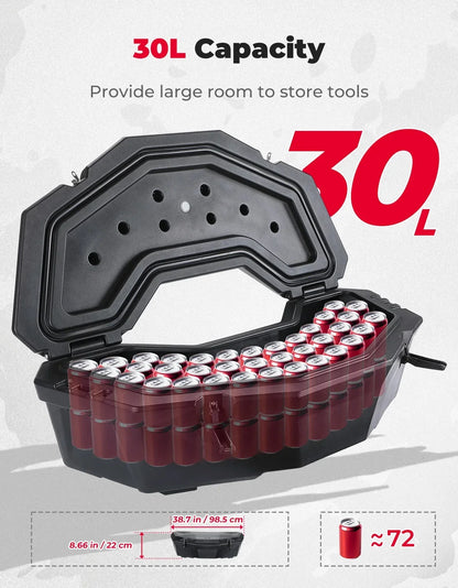 30L/45L Rear Cargo Storage Box for Can-Am Maverick X3 & Commander