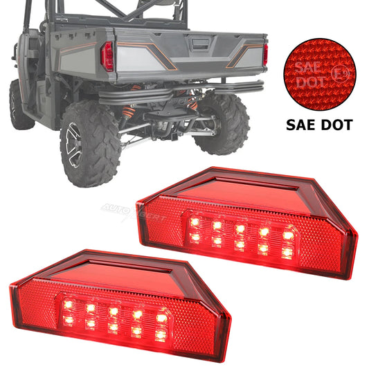 Red 10-LED Rear Tail Lights (Pair) for Polaris Ranger 570, Ranger XP 900 & Ranger XP 1000