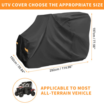 Waterproof 210D Outdoor Storage Cover for Honda Pioneer 700 (2014–2026)