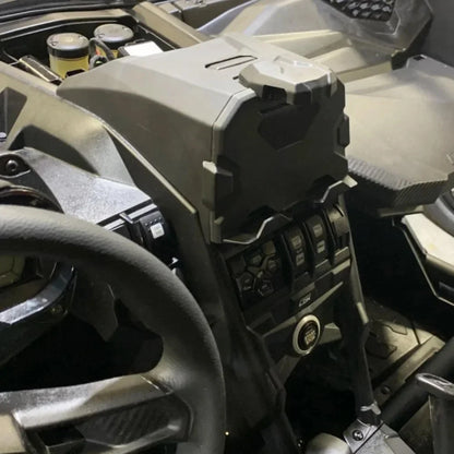 Center Console Storage Box with Tablet Holder for Can-Am Maverick X3 (2017–2024)