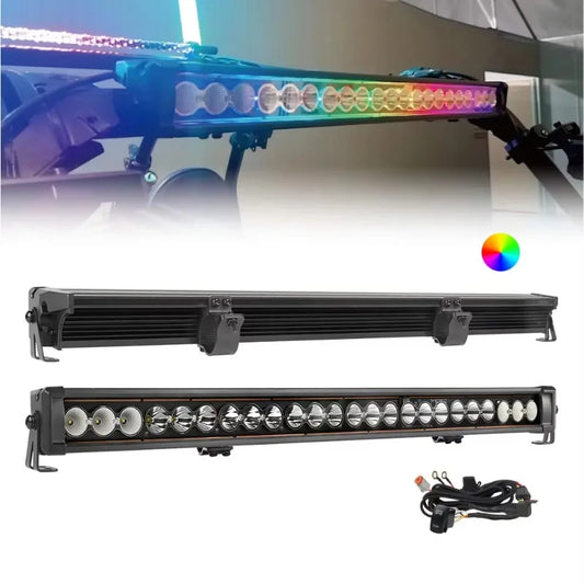 32-Inch RGB Chasing Roof LED Light Bar, Spot Beam for UTV & SXS